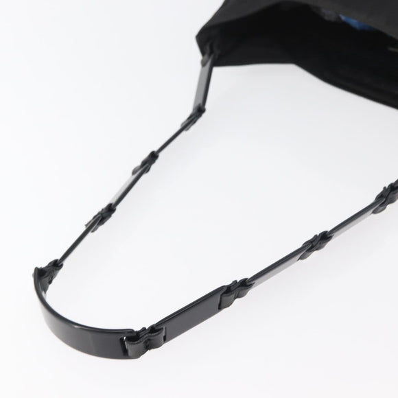 PRADA Shoulder Bag Nylon Black Silver Auth bs34797