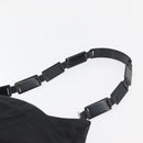 PRADA Shoulder Bag Nylon Black Silver Auth bs34797-8