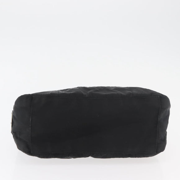 PRADA Shoulder Bag Nylon Black Silver Auth bs34797