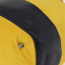 PRADA Shoulder Bag Nylon Yellow Silver Auth bs34799A-16