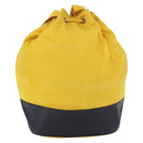 PRADA Shoulder Bag Nylon Yellow Silver Auth bs34799A-2
