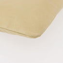 Miu Miu Hand Bag Leather Beige Silver Auth bs34801-9