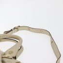 CELINE Hand Bag Leather 2way Gold Auth bs34804A-14