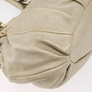 CELINE Hand Bag Leather 2way Gold Auth bs34804A-17