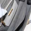 Miu Miu Shoulder Bag Leather Gray Gold Auth bs34805A-11