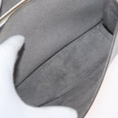 Miu Miu Shoulder Bag Leather Gray Gold Auth bs34805A-23