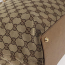 GUCCI GG Canvas Tote Bag Beige Gold 120836 Auth bs34806-10