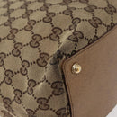 GUCCI GG Canvas Tote Bag Beige Gold 120836 Auth bs34806-12
