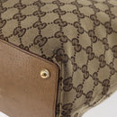 GUCCI GG Canvas Tote Bag Beige Gold 120836 Auth bs34806-13