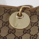 GUCCI GG Canvas Tote Bag Beige Gold 120836 Auth bs34806-14