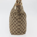 GUCCI GG Canvas Tote Bag Beige Gold 120836 Auth bs34806-5