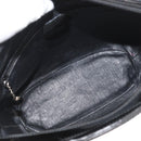 GUCCI Bamboo Hand Bag Patent Leather Black Silver 000 1817 0517 Auth bs34807-17