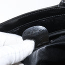 GUCCI Bamboo Hand Bag Patent Leather Black Silver 000 1817 0517 Auth bs34807-22