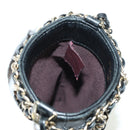 CHANEL Chain Shoulder Pouch Leather Black Gold CC Auth bs34809V-19