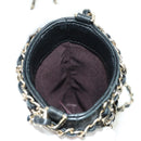 CHANEL Chain Shoulder Pouch Leather Black Gold CC Auth bs34809V-20