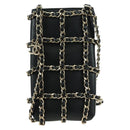 CHANEL Chain Shoulder Pouch Leather Black Gold CC Auth bs34809V-13