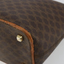 CELINE Macadam Canvas Shoulder Bag PVC Leather Brown Gold Auth bs34810-10