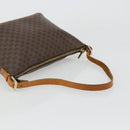 CELINE Macadam Canvas Shoulder Bag PVC Leather Brown Gold Auth bs34810-7