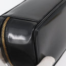 GUCCI Bamboo Vanity Patent Leather Black Gold 032 1705 0151 Auth bs34811-16