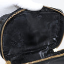 GUCCI Bamboo Vanity Patent Leather Black Gold 032 1705 0151 Auth bs34811-10