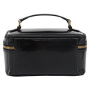 GUCCI Bamboo Vanity Patent Leather Black Gold 032 1705 0151 Auth bs34811-2