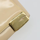 GUCCI Shoulder Bag Patent Leather Ivory Gold 001 3444 1812 Auth bs34812-10