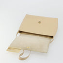 GUCCI Shoulder Bag Patent Leather Ivory Gold 001 3444 1812 Auth bs34812-18