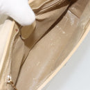 GUCCI Shoulder Bag Patent Leather Ivory Gold 001 3444 1812 Auth bs34812-11