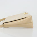 GUCCI Shoulder Bag Patent Leather Ivory Gold 001 3444 1812 Auth bs34812-4