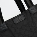 GUCCI GG Canvas Sherry Line Bag Nylon Outlet Black Silver 449178 Auth bs34813-14