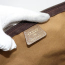 GUCCI GG Plus Supreme Web Sherry Line Tote Bag PVC Beige Gold Auth bs34820-11
