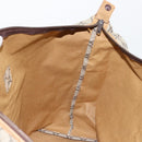 GUCCI GG Plus Supreme Web Sherry Line Tote Bag PVC Beige Gold Auth bs34820-19