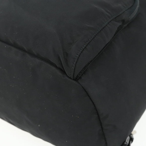 PRADA Backpack Nylon Black Silver Auth bs34821