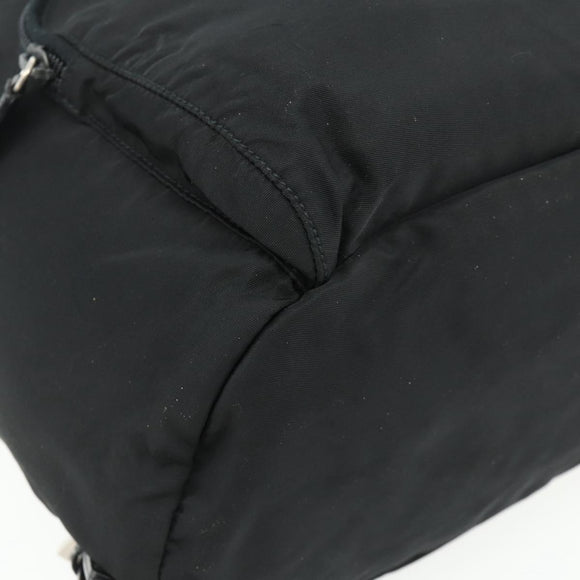 PRADA Backpack Nylon Black Silver Auth bs34821