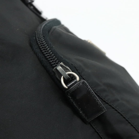 PRADA Backpack Nylon Black Silver Auth bs34821
