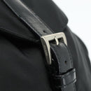 PRADA Backpack Nylon Black Silver Auth bs34821-10