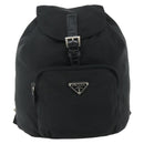 PRADA Backpack Nylon Black Silver Auth bs34821-13
