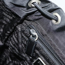 PRADA Backpack Nylon Black Silver Auth bs34821-22