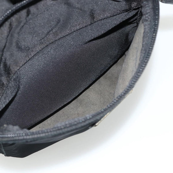 PRADA Backpack Nylon Black Silver Auth bs34821