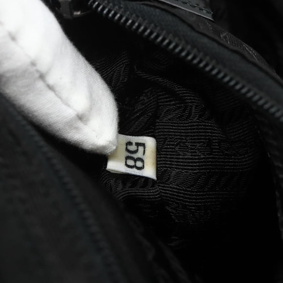 PRADA Backpack Nylon Black Silver Auth bs34821