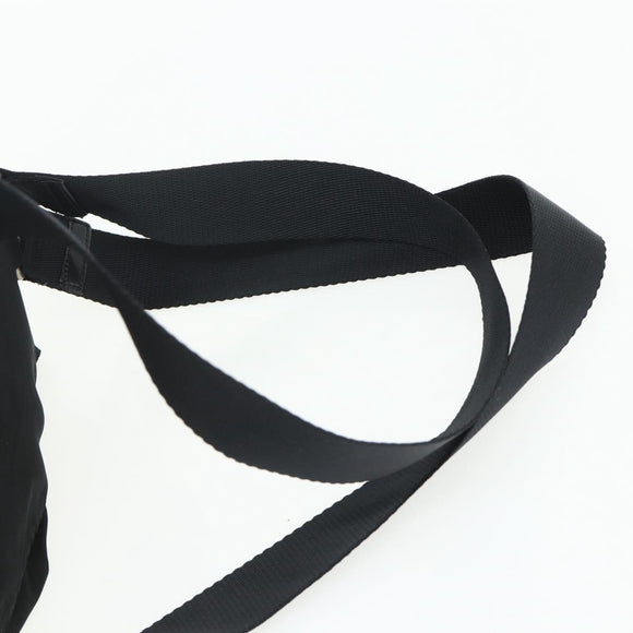 PRADA Backpack Nylon Black Silver Auth bs34821
