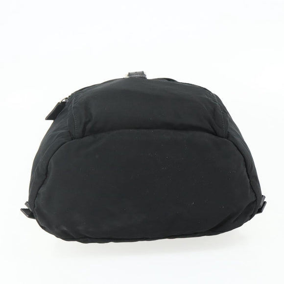 PRADA Backpack Nylon Black Silver Auth bs34821