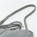 GUCCI GG Canvas Guccissima Hand Bag Leather 2way Gray Silver 201480 Auth bs34822-10