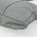 GUCCI GG Canvas Guccissima Hand Bag Leather 2way Gray Silver 201480 Auth bs34822-12