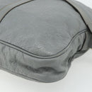 GUCCI GG Canvas Guccissima Hand Bag Leather 2way Gray Silver 201480 Auth bs34822-14