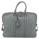 GUCCI GG Canvas Guccissima Hand Bag Leather 2way Gray Silver 201480 Auth bs34822-2