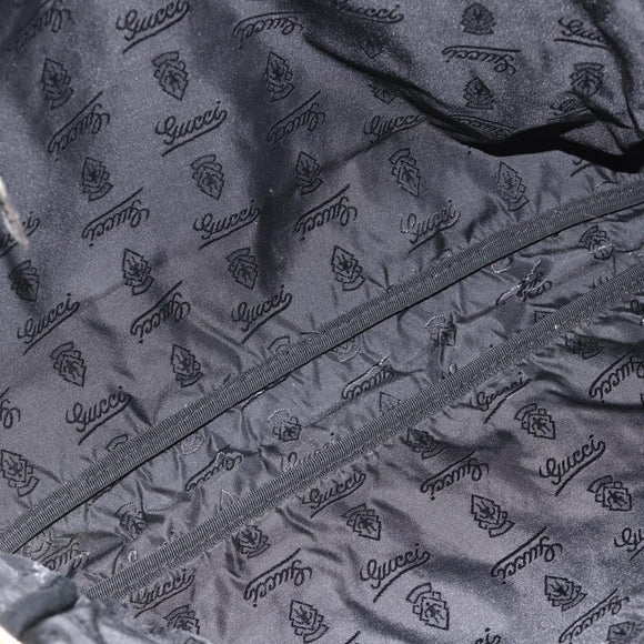 GUCCI GG Canvas Guccissima Hand Bag Leather 2way Gray Silver 201480 Auth bs34822
