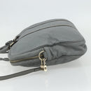 GUCCI GG Canvas Guccissima Hand Bag Leather 2way Gray Silver 201480 Auth bs34822-4