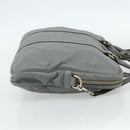 GUCCI GG Canvas Guccissima Hand Bag Leather 2way Gray Silver 201480 Auth bs34822-5