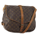 LOUIS VUITTON Monogram Saumur 35 Shoulder Bag M42254 LV Auth bs34826-1
